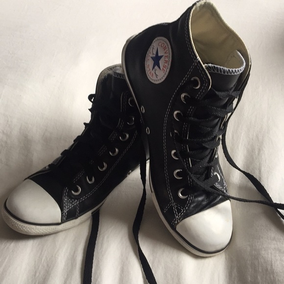 Converse Shoes - Converse Leather High Top Slims
